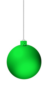 绿色圣诞球