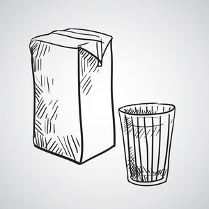 素描纸箱画法图片