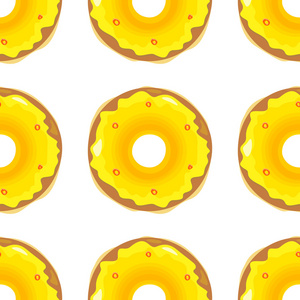 甜甜圈无缝背景纹理图案
