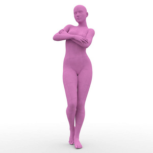 女性的身体的 3d cg 渲染.照片