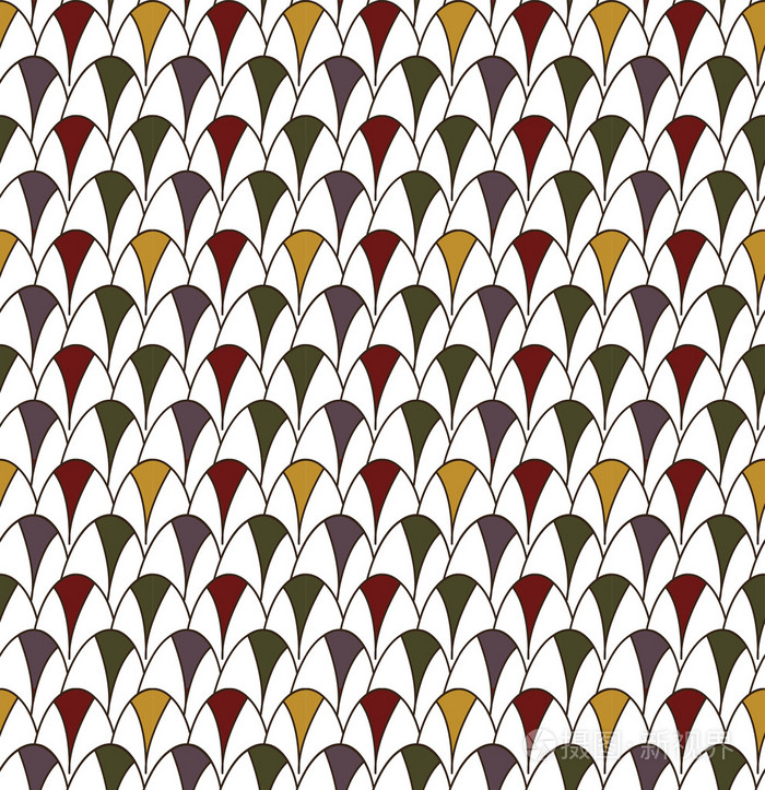 无缝的背景图像的老式多彩规模重复模式插画-正版商用图片0e9y4a-摄图