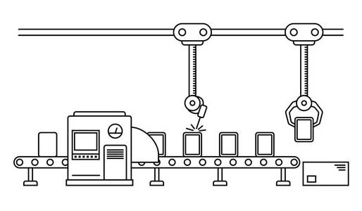 生产过程简笔画图片