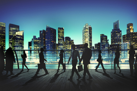 都市人群商务人群照片