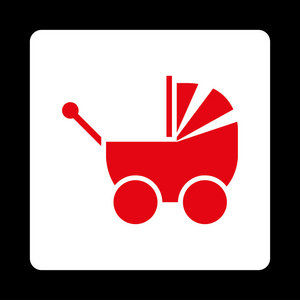 婴儿车圆角的方形按钮图片