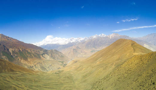 道拉吉里山观喜马拉雅山脉尼泊尔