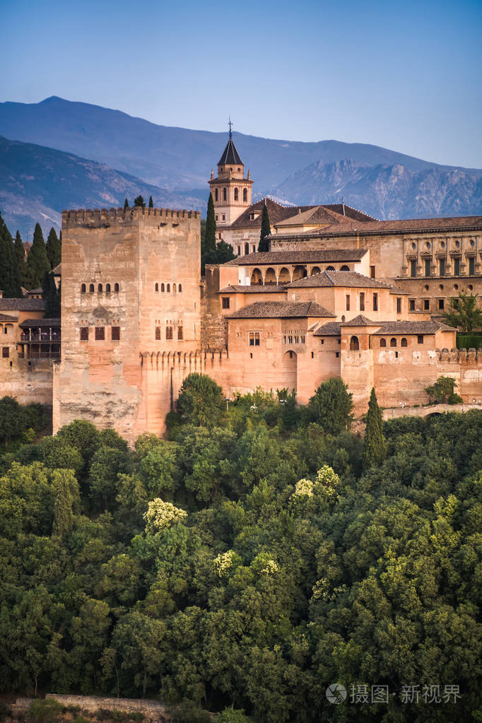 在格拉纳达的阿罕布拉宫