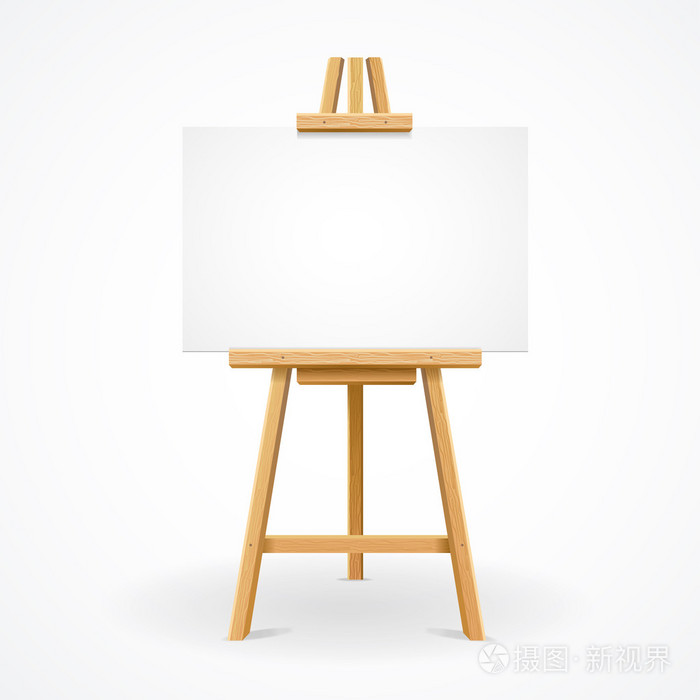 木制画架模板.矢量