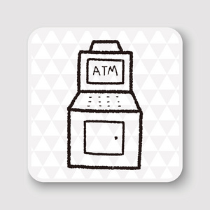 嘟嘟 Atm 矢量图