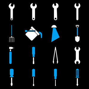 仪器和工具的图标集