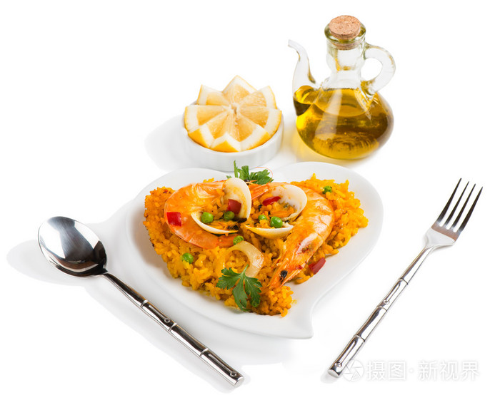 西班牙海鲜饭传统的西班牙美食