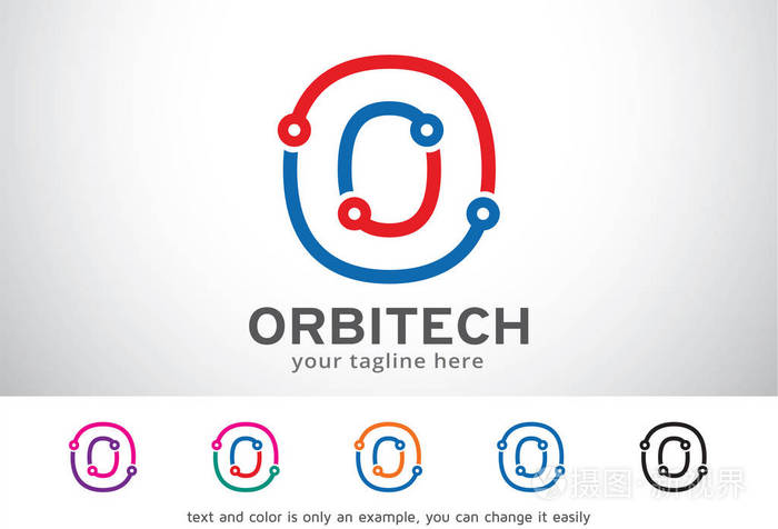 字母o徽标模板设计矢量会徽设计概念创意符号图标