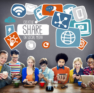 创意共享社交媒体照片