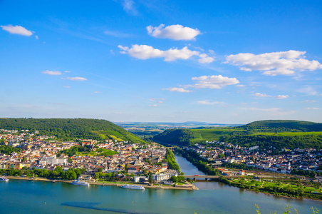 bingen am rhein and 莱茵河, rheinlandpfalz, germany