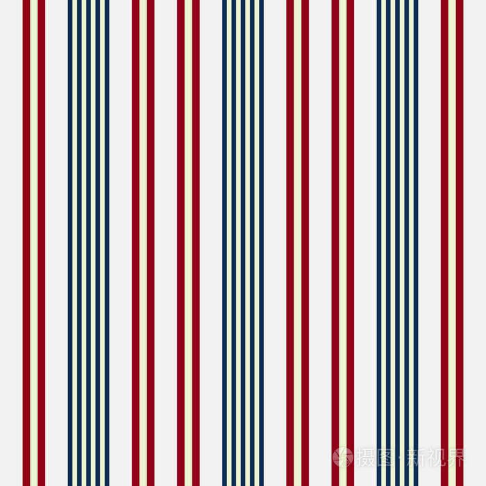 织物美国颜色风格无缝条纹图案抽象矢量背景