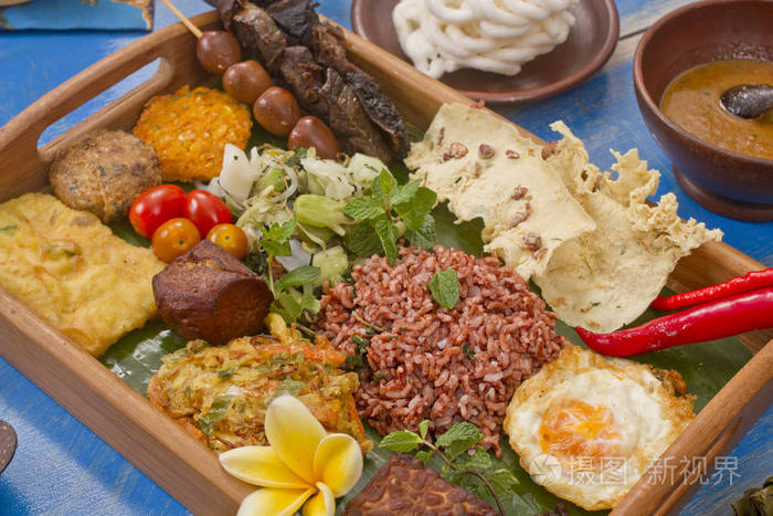 印度尼西亚pecel蔬菜沙拉