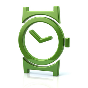 绿色的手腕上的手表图标