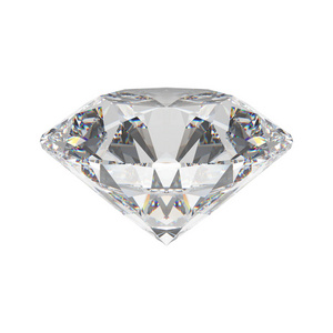 3d 图白色翡翠圆钻石宝石