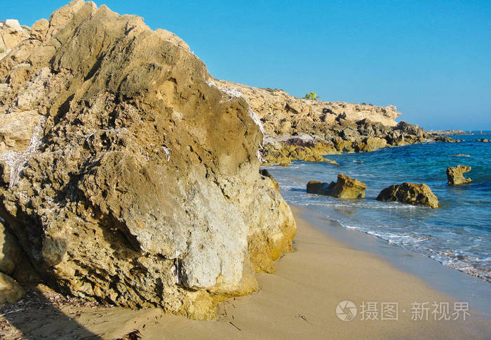 vrysoudia 沙质海滩在加藤塞浦路斯帕福斯