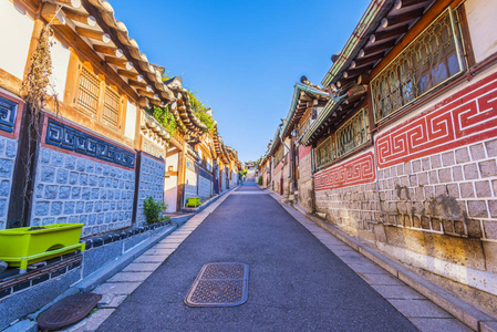 在韩国首尔北村韩屋村