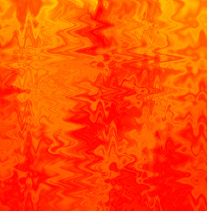 红色和橙色炽热的抽象发光线。 圆周
