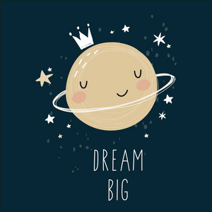 卡通明星 彗星与行星打印照片