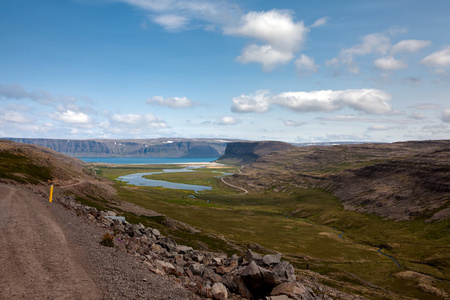 夏季在冰岛平原查看