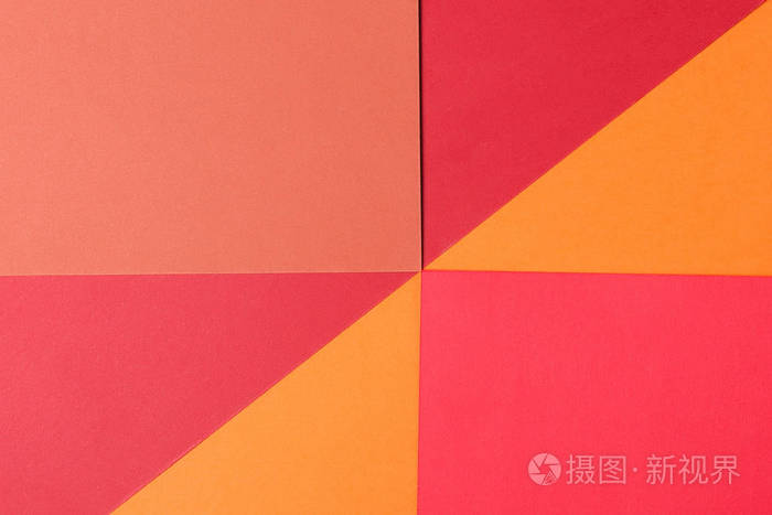 抽象的五彩缤纷的纸背景纹理从红色橙色