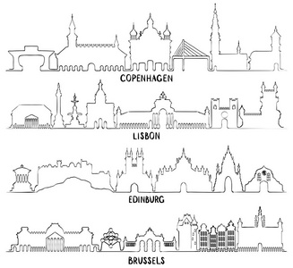哥本哈根 里斯本 爱丁堡和布鲁塞尔