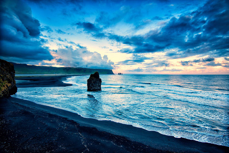 冰岛早上背景
