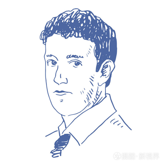马克· 扎克伯格的肖像