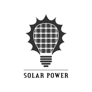 太阳能发电概念图标