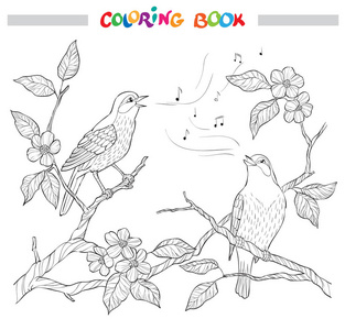 鸟黑白装饰图案图片-鸟黑白装饰图案素材-鸟黑白装饰图案插画-摄图新