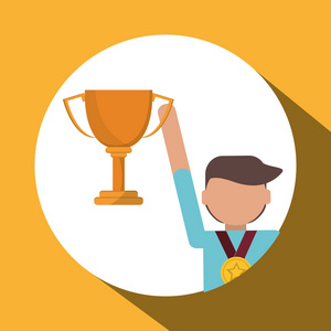 竞赛的获胜者图片