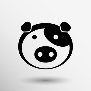 猪头图标所以农业哺乳动物标志符号图形的农场照片