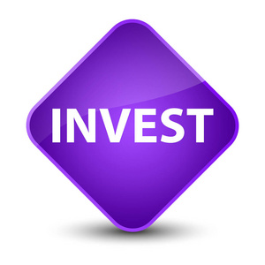 投资优雅的紫色菱形按钮