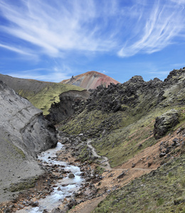 在冰岛国家公园 Landmannalaugar