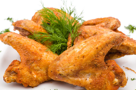 香辣炸鸡翅图片