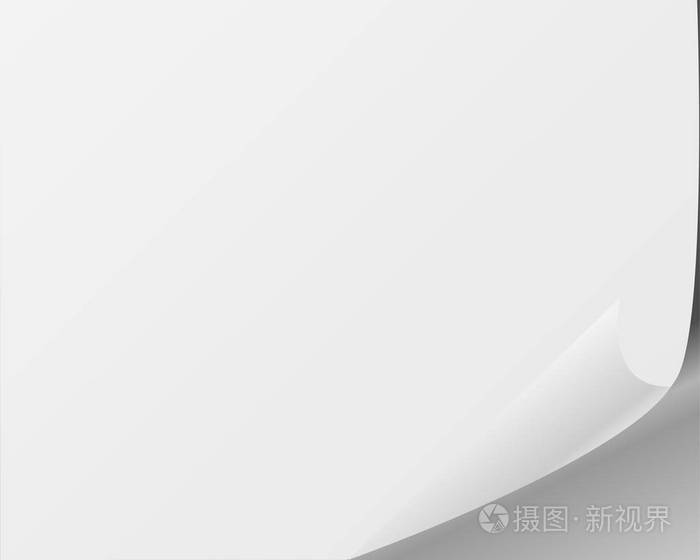 与上一张空白的纸,广告和促销的消息在白色背景上分离的设计元素的