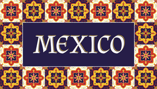 墨西哥旅游横幅矢量