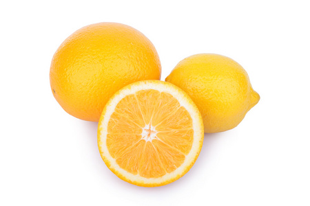 新鲜橘子和柠檬