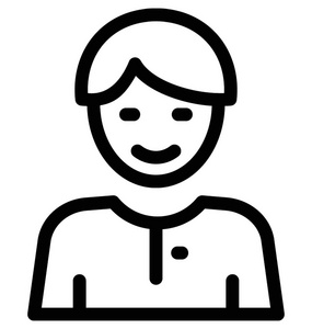 独立矢量插图人物图标小学生 web 线图标小学生 web 图标回到学校