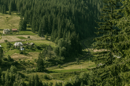 农村山风景