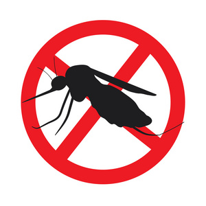停止蚊子标志