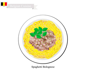 比利时国菜意大利面肉酱图片