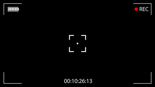 摄像画面经典数码摄像机调焦画面. 黑色取景器c照片