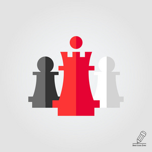 国际象棋王和典当图片