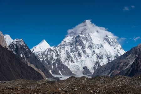 世界高峰k2 山峰, 世界第二高峰, 喀喇, p照片
