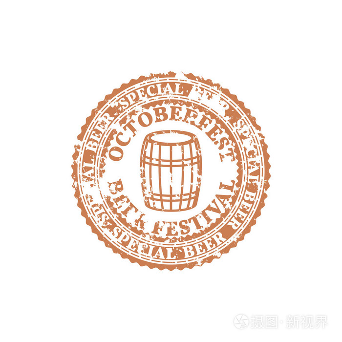 矢量图徽,慕尼黑啤酒节摇滚