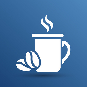 早餐店logo咖啡杯矢量 logo 设计模板.咖啡厅店徽照片