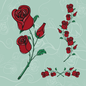 玫瑰手绘制写实素描